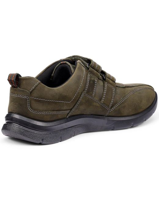 Hotter Brown Energise Riptape Casual Shoe for men