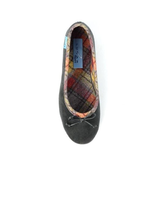Lunar Blue Bow Slippers