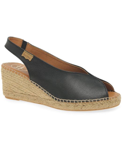 Toni Pons Metallic Laila Wedge Heel Espadrille Sandals
