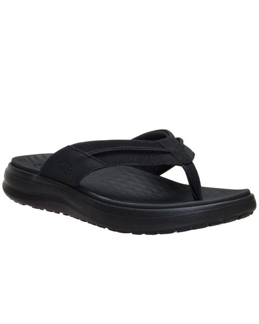 HeyDude Blue Finn Flip Sandals for men