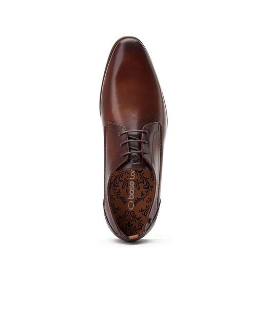 Base London Brown Gambino Xl Derby Shoes for men