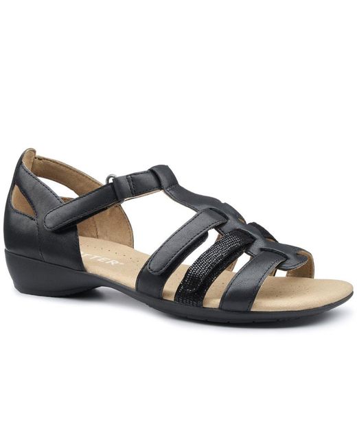 Hotter Blue Solei Wide Sandals