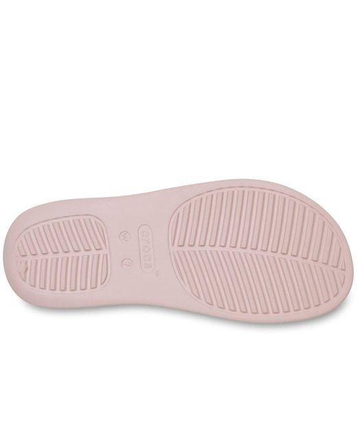 CROCSTM Pink Getaway Triangle Flip Sandals