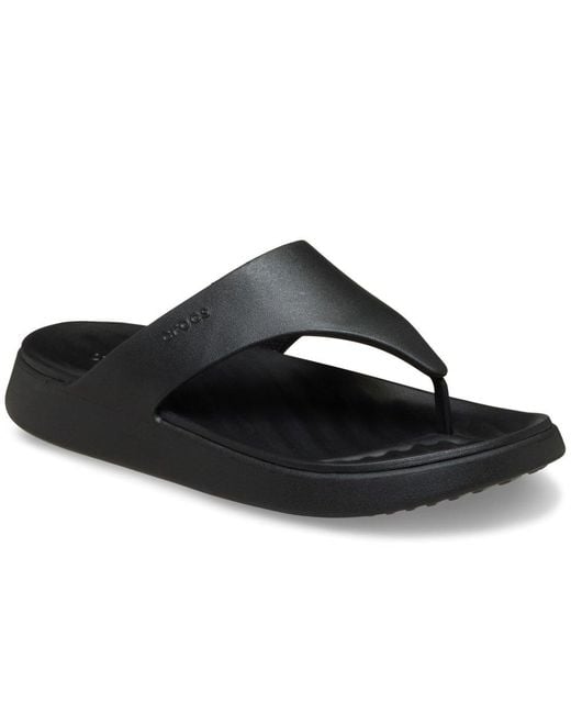 CROCSTM Black Getaway Triangle Flip Sandals