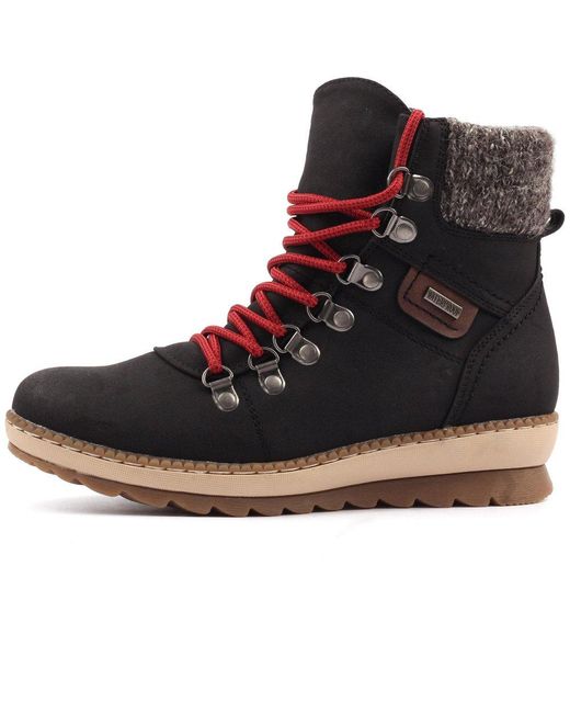 Lunar Black Candy Ankle Boots