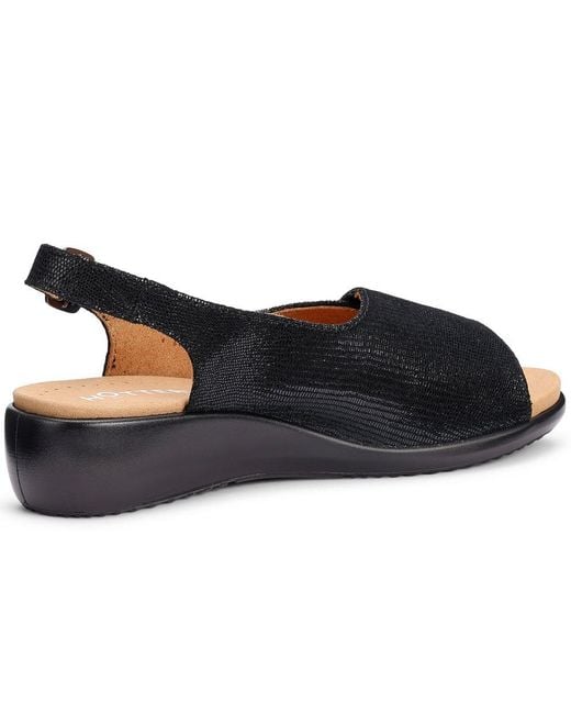Hotter Blue Olivia Wide Fit Slingback Sandals