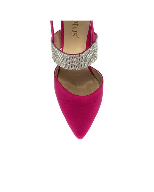 Lotus Pink Violette Slingback Court Shoes Size: 3