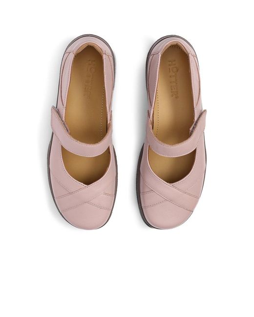 Hotter Pink Hope Extra Wide Mary Jane Shoes