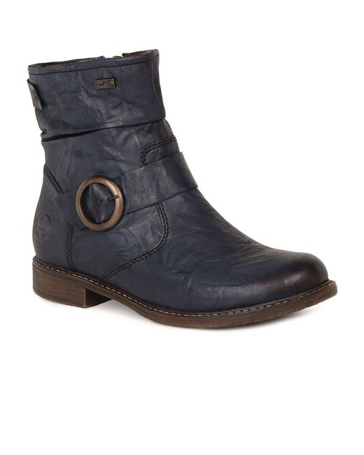 Rieker Blue Danby Ankle Boots