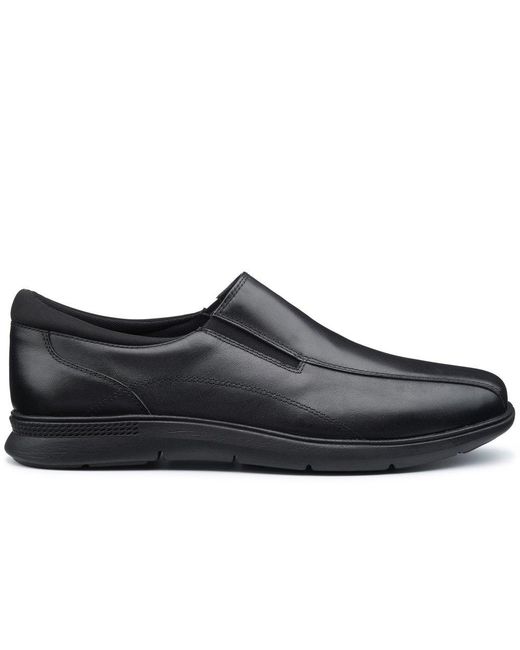 Hotter Black Xavier Shoes for men