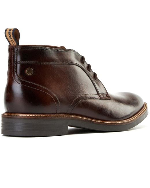 Base London Brown Lincoln Chukka Boots for men