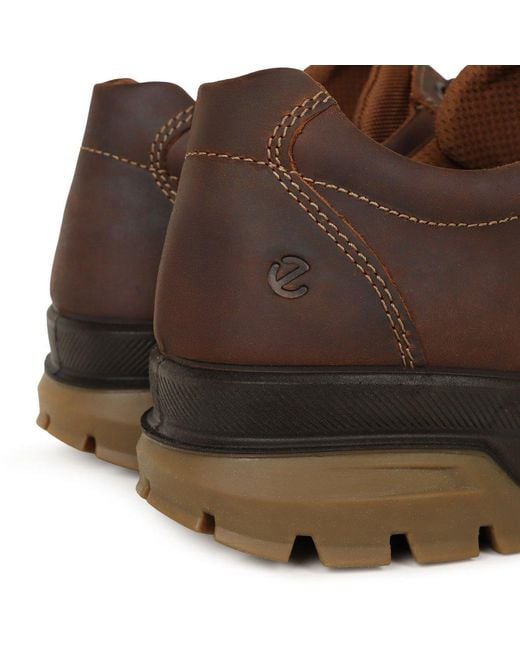 Ecco Brown Rugged Track Walking Shoes for men