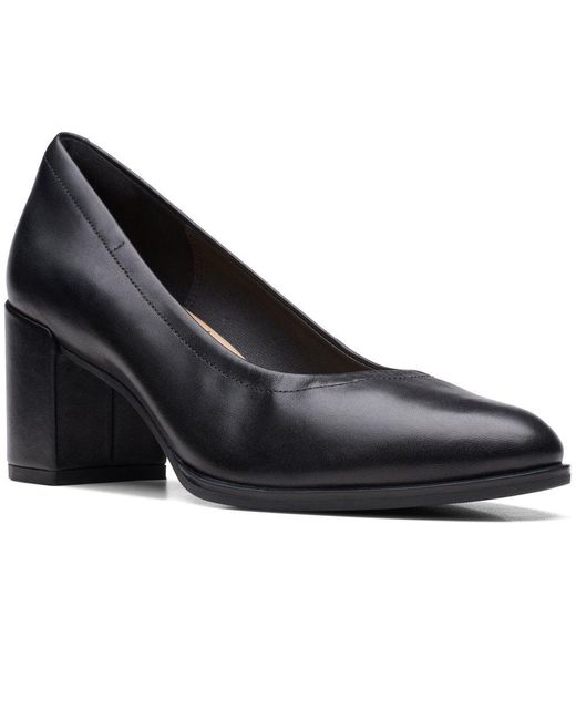 Clarks Freva55 Wide Fit Court Shoes in Black | Lyst Australia