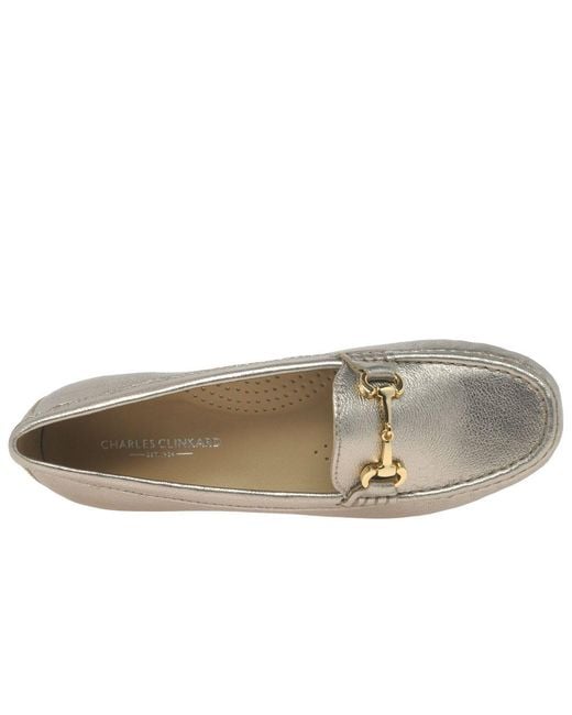 Charles Clinkard Gray Sunny Moccasins