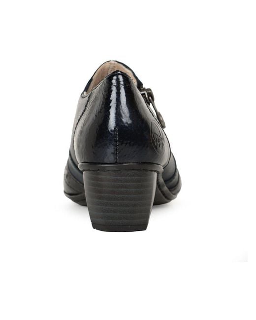 Rieker Blue Treat High Cut Court Shoes