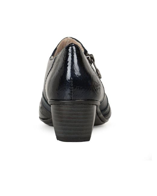 Rieker Blue Treat High Cut Court Shoes