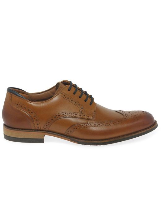 Clarks Brown Craftarlo Limit Brogues for men