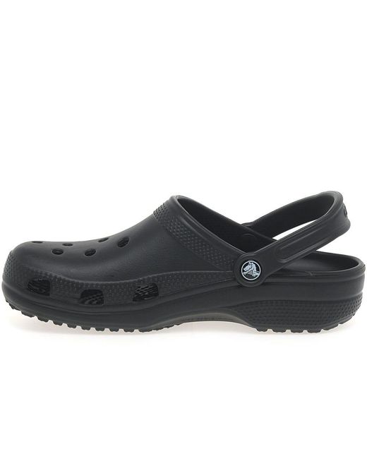 CROCSTM Black Classic Slip On Mules for men