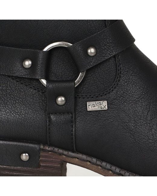 Rieker Black Cortina Knee High Boots