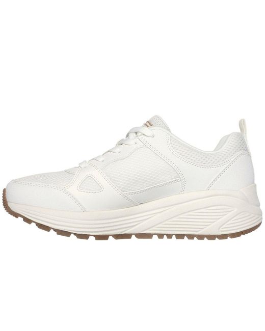 Skechers White Bobs Sparrow 2.0 Retro Clean Trainers