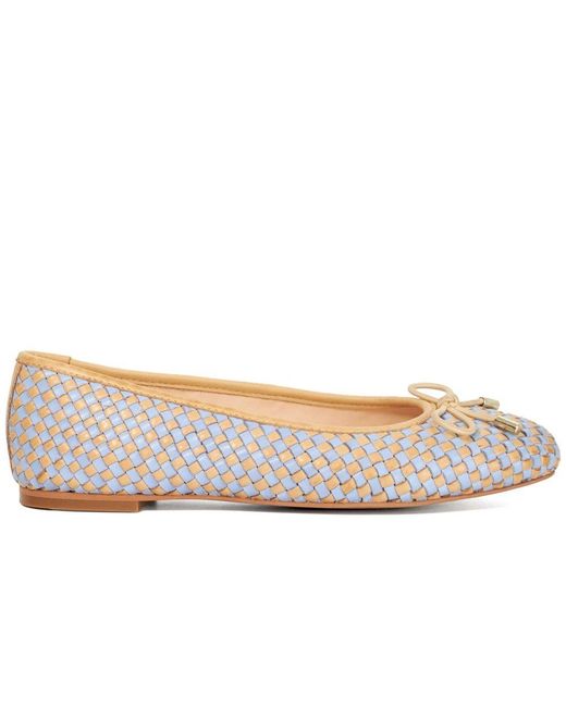Dune Blue Heights Ballet Flat