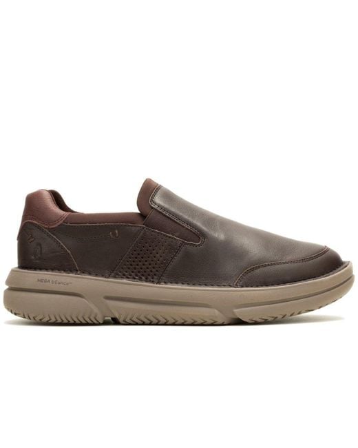 Hush Puppies Brown Baylor Slip On Shoes for men