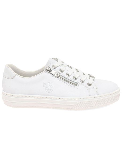 Rieker White Newark Trainers