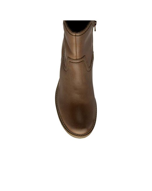 Ravel Brown Lawers Heeled Ankle Boots