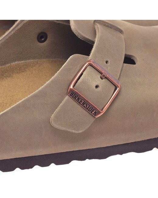 Birkenstock Brown Boston Mule Sandals for men