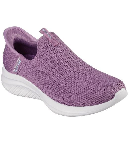 Skechers Purple Ultra Flex 3.0 Easy Win 150450-Pur Slip On Shoes