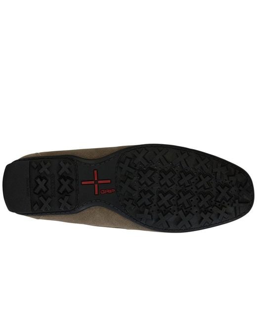 Geox Brown U Kosmopolis + Grip Moccasins for men