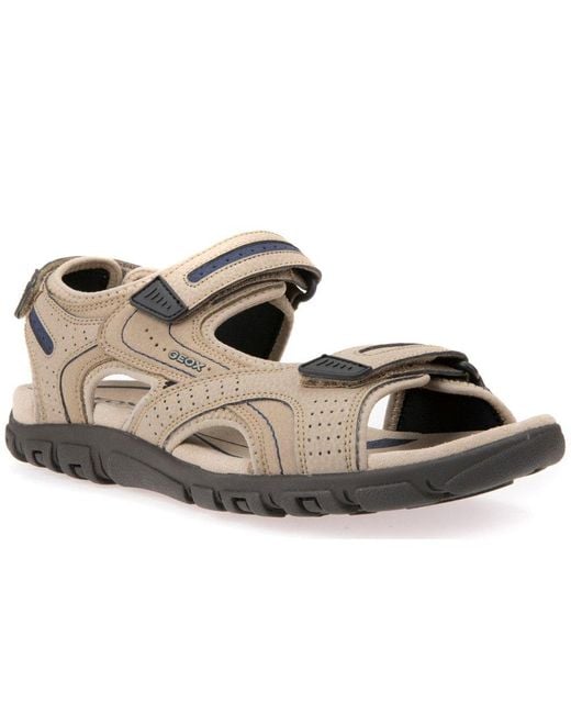 Geox Brown Uomo Strada Sandals for men
