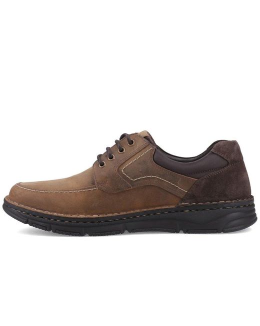 Hush Puppies Brown Franklin Lace Up Shoes for men
