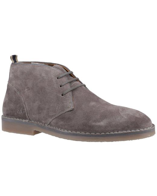 Dune Gray Cashed Chukka Boots for men