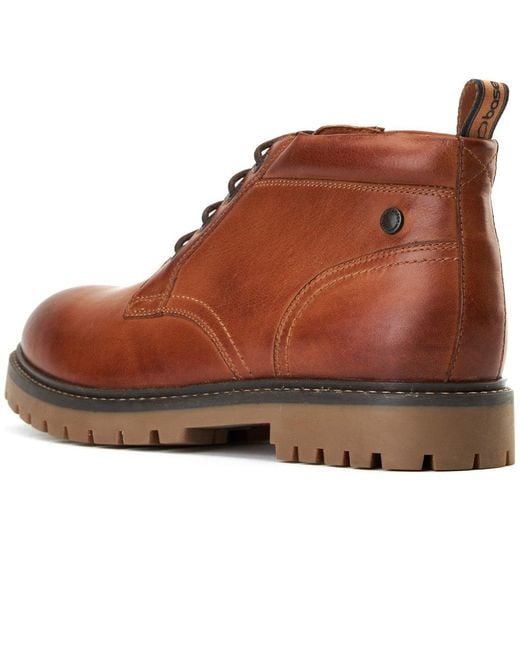 Base London Brown Cobalt Chukka Boots for men