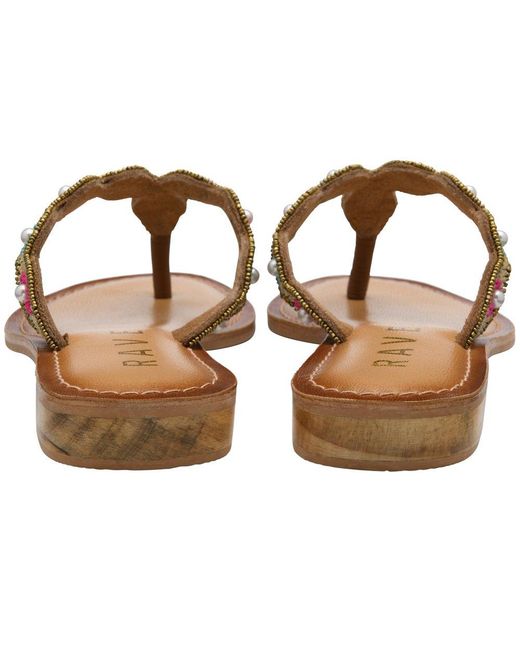 Ravel Brown Rumi Toe Post Sandals