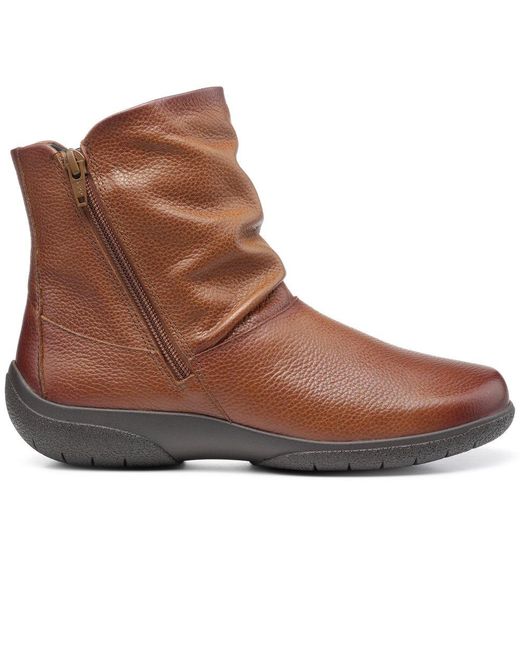 Hotter Brown Whisper Ankle Boots