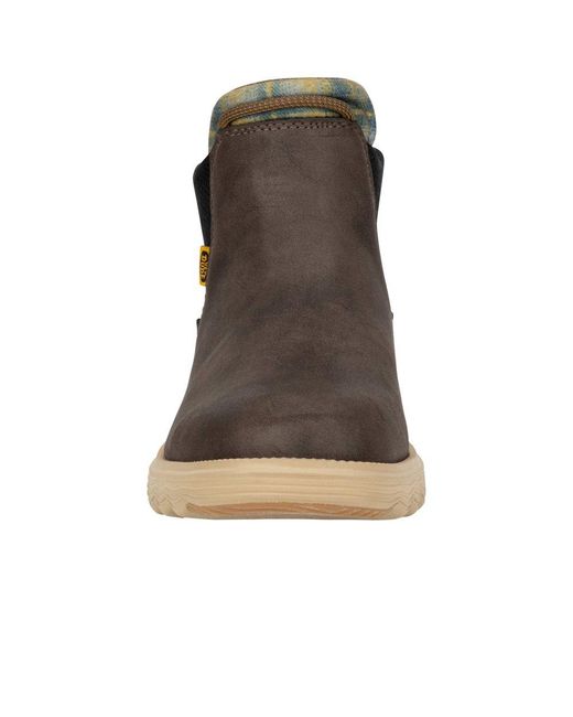 HeyDude Brown Branson Classic Boots for men