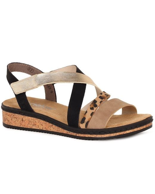 Rieker Brown Kaz Sandals