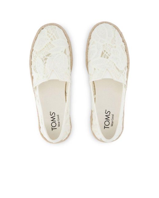 TOMS White Alpargata Rope 2.0 Slip On Shoes