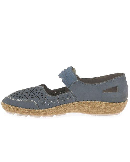 Rieker Blue Deloris Shoes