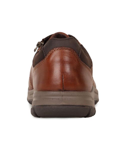 Rieker Brown Helm Shoes for men