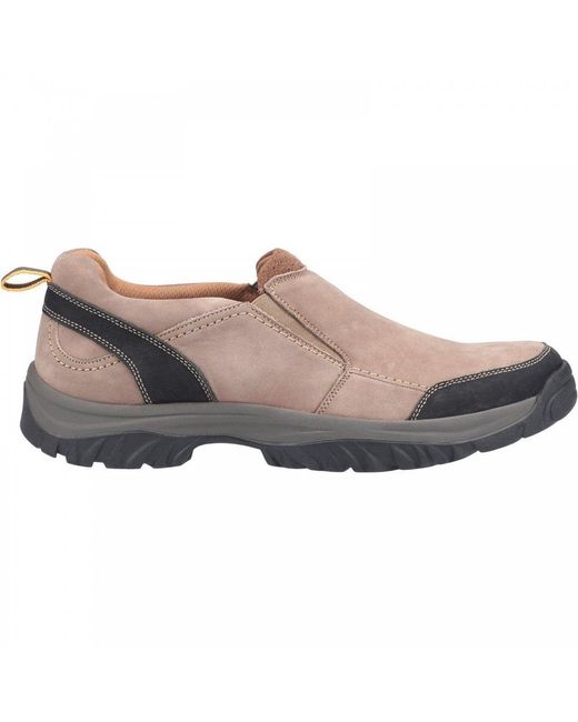 Cotswold Brown Boxwell Slip On Shoes for men