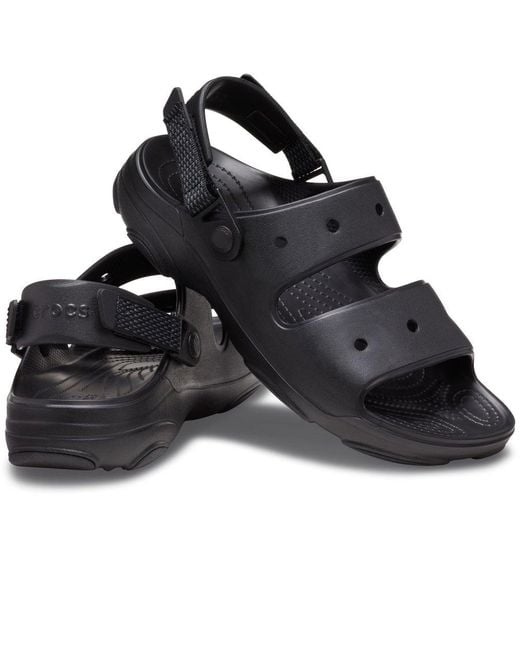 CROCSTM Black All Terrain Two Strap Sandals for men