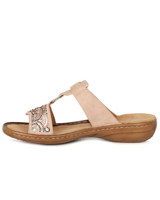 Rieker Brown Radiance Sandals