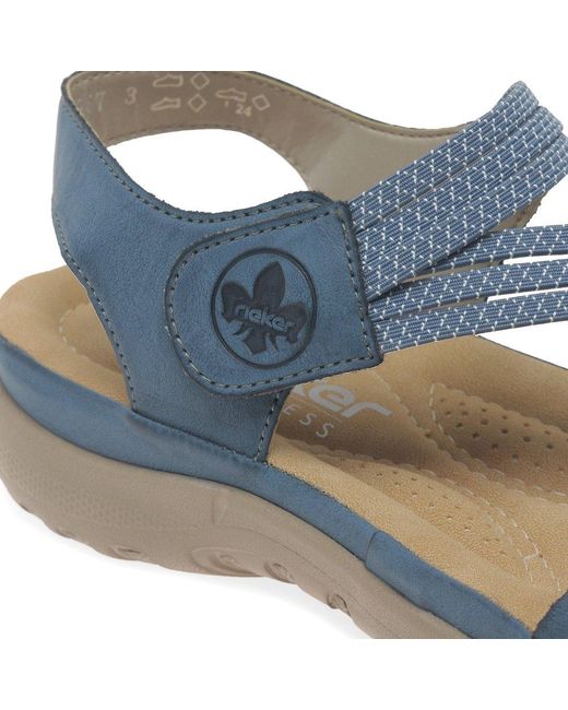 Rieker Blue Locket Sandals
