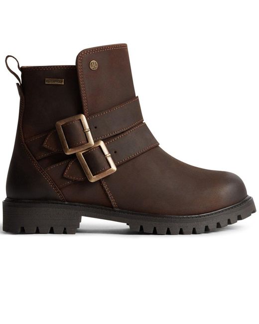 Hunter Brown Ness Ankle Boots