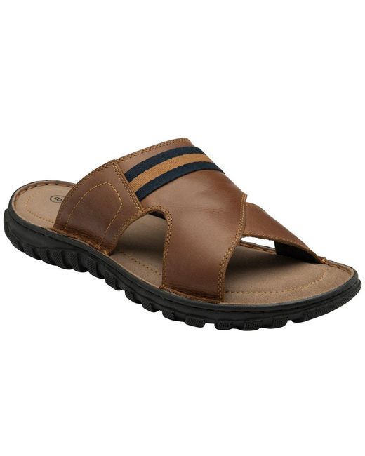Lotus Brown Bastion Sandals for men
