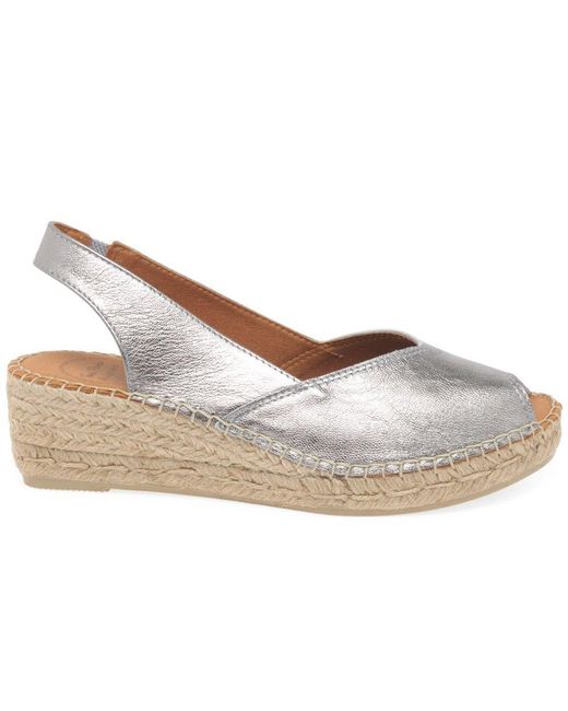 Toni Pons Brown Bernia Wedge Heel Espadrilles Sandals