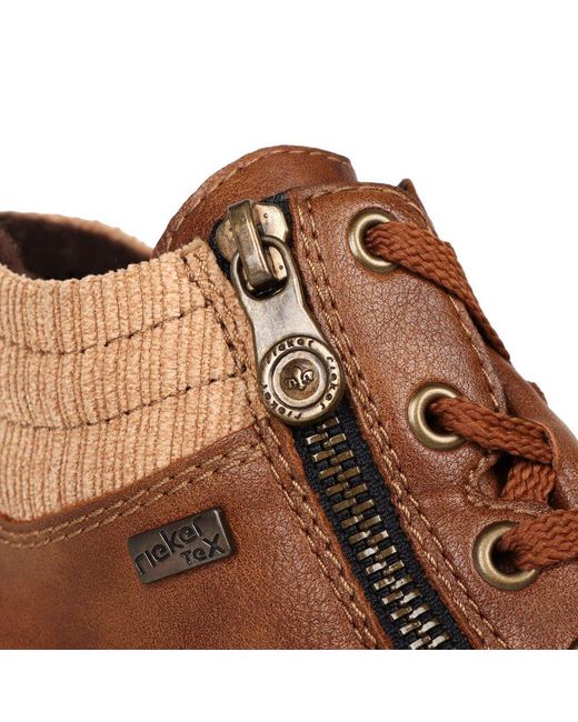 Rieker Brown Pennysylvania Ankle Boots Colour: Sattel (Tex)